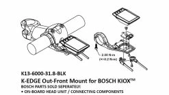 K-Edge E-Bike Mount Mount Pour Guidon Bosch KIOX Out-Front 11 K-Edge E-Bike Mount Mount Pour Guidon Bosch KIOX Out-Front -Promos Vélo Magasin 20112152 Bosch KIOX Out Front E Bike Mount Lenkerhalterung 5