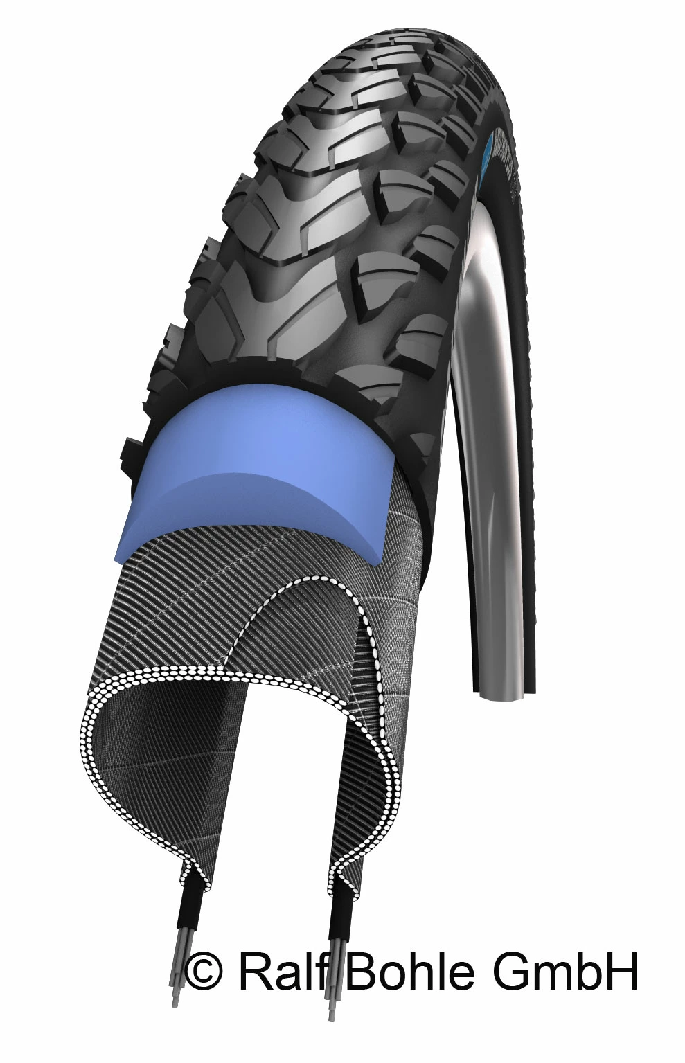 Schwalbe Marathon Plus Tour 26x1,75" Pneu à Fil 4 Schwalbe Marathon Plus Tour 26x1,75" Pneu à Fil – Image 2