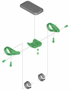Shimano STEPS Support D'écran Pour SC-E6100/E6010 -Promos Vélo Magasin Shimano STEPS Display Halterung fur SC E6100 Y78S98040 b
