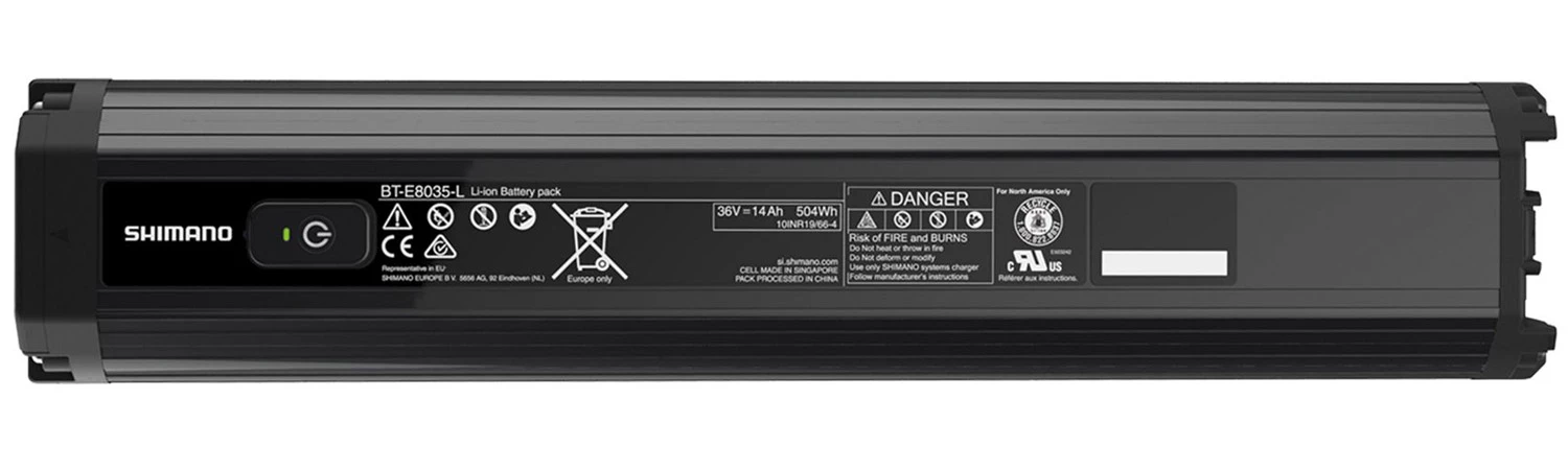 Shimano Batterie STEPS BT-E8035-L 504Wh Intégrée 4 Shimano Batterie STEPS BT-E8035-L 504Wh Intégrée – Image 2