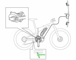 Shimano STEPS SM-DUE10 Capteur De Vitesse Pour Tous Les Freins -Promos Vélo Magasin Shimano Geschwindigkeitssensor SM DUE10 20048130 c