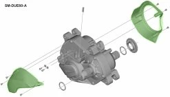 Shimano STEPS SM-DUE80-A Boîtier Pour DU-E8000 Type-A -Promos Vélo Magasin Shimano Steps Gehause SM DUE80 A fur DU E8000 Typ A KSMDUE80A