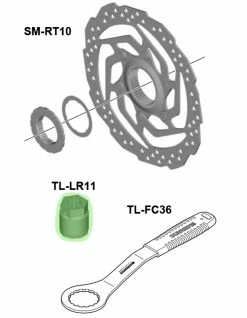Shimano TL-LR11 Outil Pour Bague De Verrouillage Pour SM-RT10 -Promos Vélo Magasin Shimano TL LR11 Y8PW04100 a