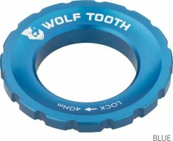 Wolf Tooth Components Centerlock Lockring 11 Wolf Tooth Components Centerlock Lockring -Promos Vélo Magasin Wolf Tooth Centerlock Rotor Lockring Blue 3