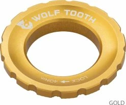 Wolf Tooth Components Centerlock Lockring 12 Wolf Tooth Components Centerlock Lockring -Promos Vélo Magasin Wolf Tooth Centerlock Rotor Lockring Gold 4