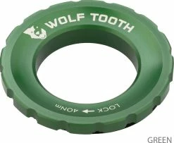 Wolf Tooth Components Centerlock Lockring 13 Wolf Tooth Components Centerlock Lockring -Promos Vélo Magasin Wolf Tooth Centerlock Rotor Lockring Green 5